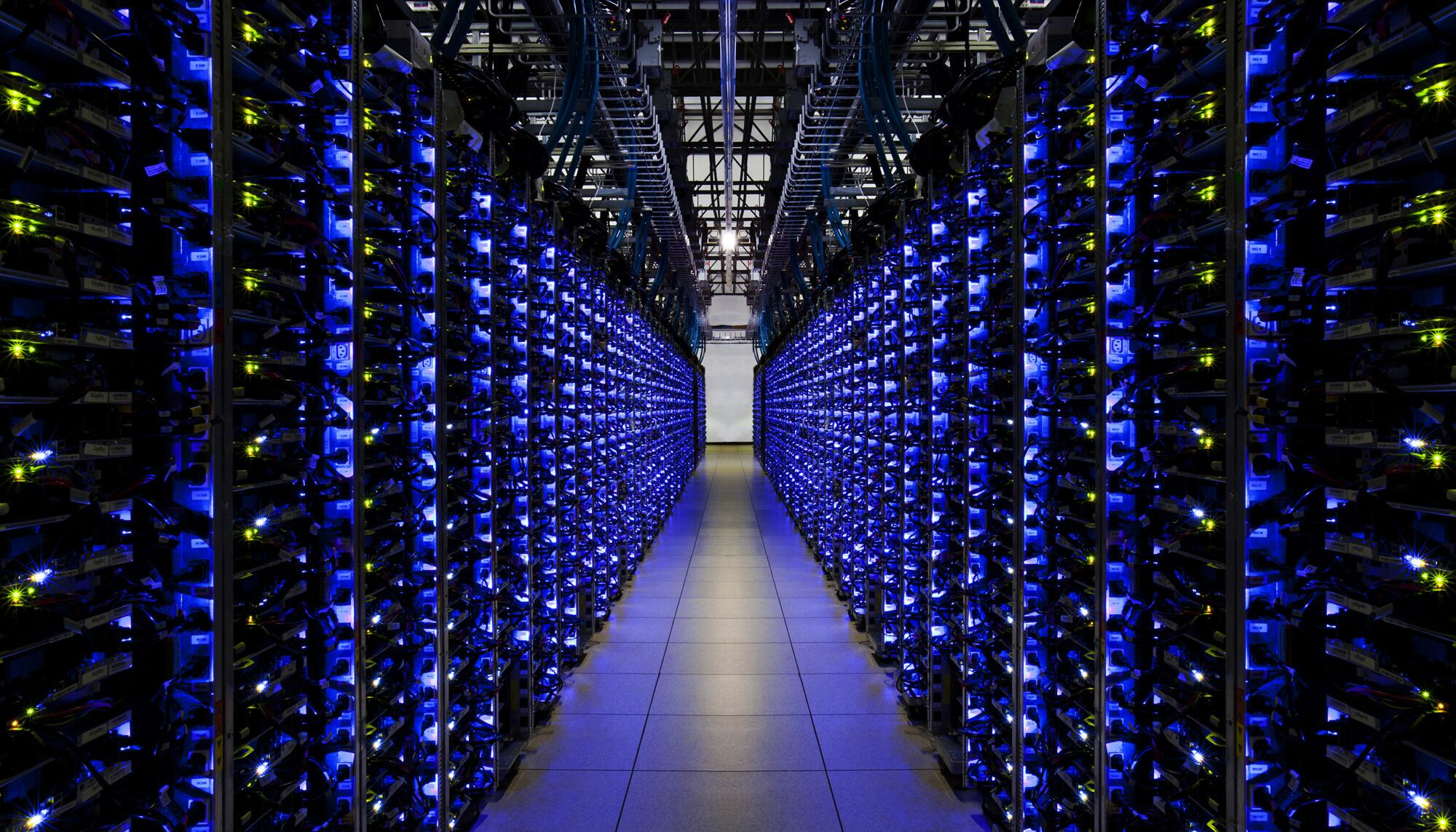 Uno de los centros de datos de Google.